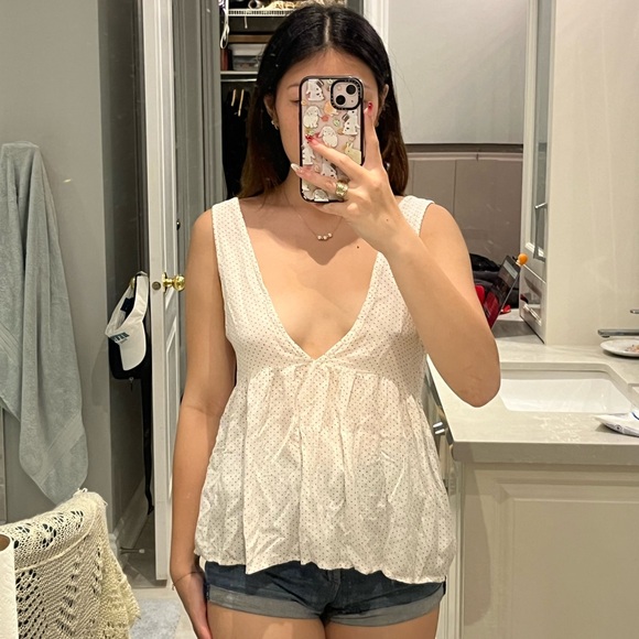 American Eagle Polka Dot Tank - Picture 3 of 11